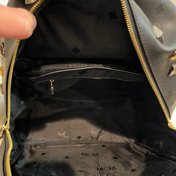 EUC Large MCM LEATHER Backpack - Picture 14 of 16